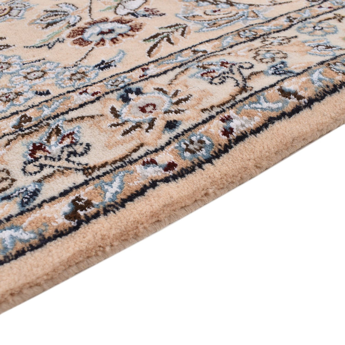 Perserteppich - Nain - Royal quadratisch - 310 x 305 cm - dunkelblau
