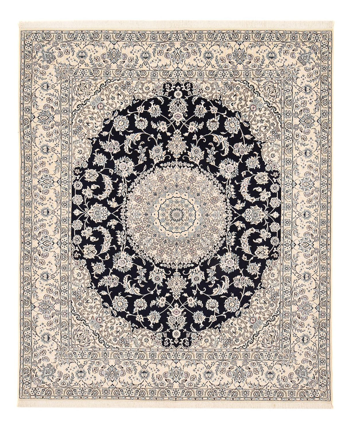 Perserteppich - Nain - Royal - 303 x 250 cm - dunkelblau