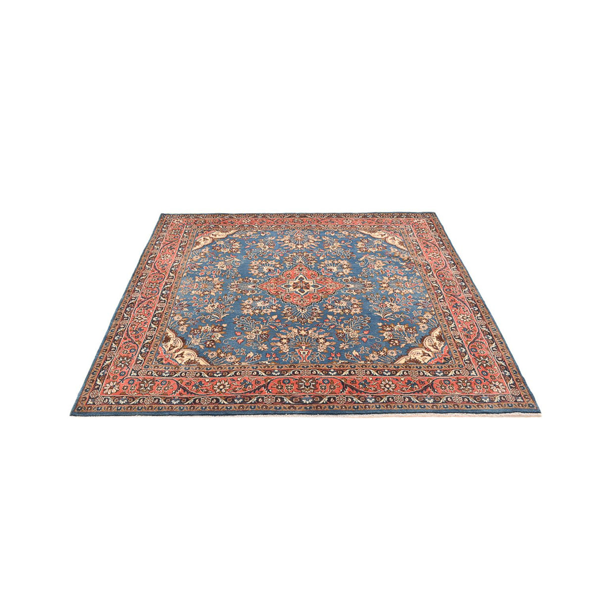 Perserteppich - Nomadic quadratisch - 200 x 207 cm - blau