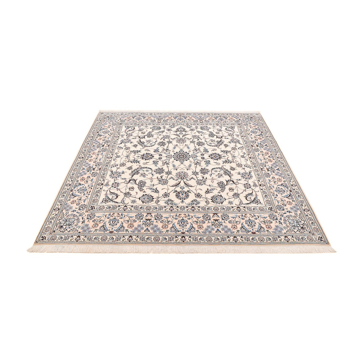 Perserteppich - Nain - Premium quadratisch - 212 x 212 cm - weiß