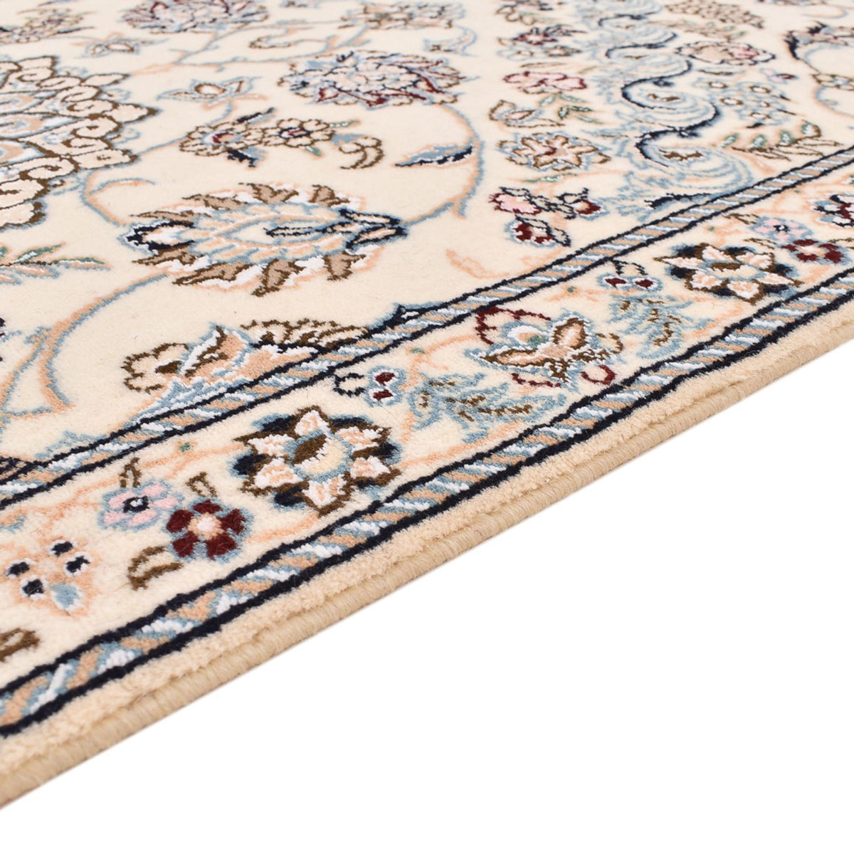 Läufer Perser - Nain - Royal - 330 x 90 cm - weiß