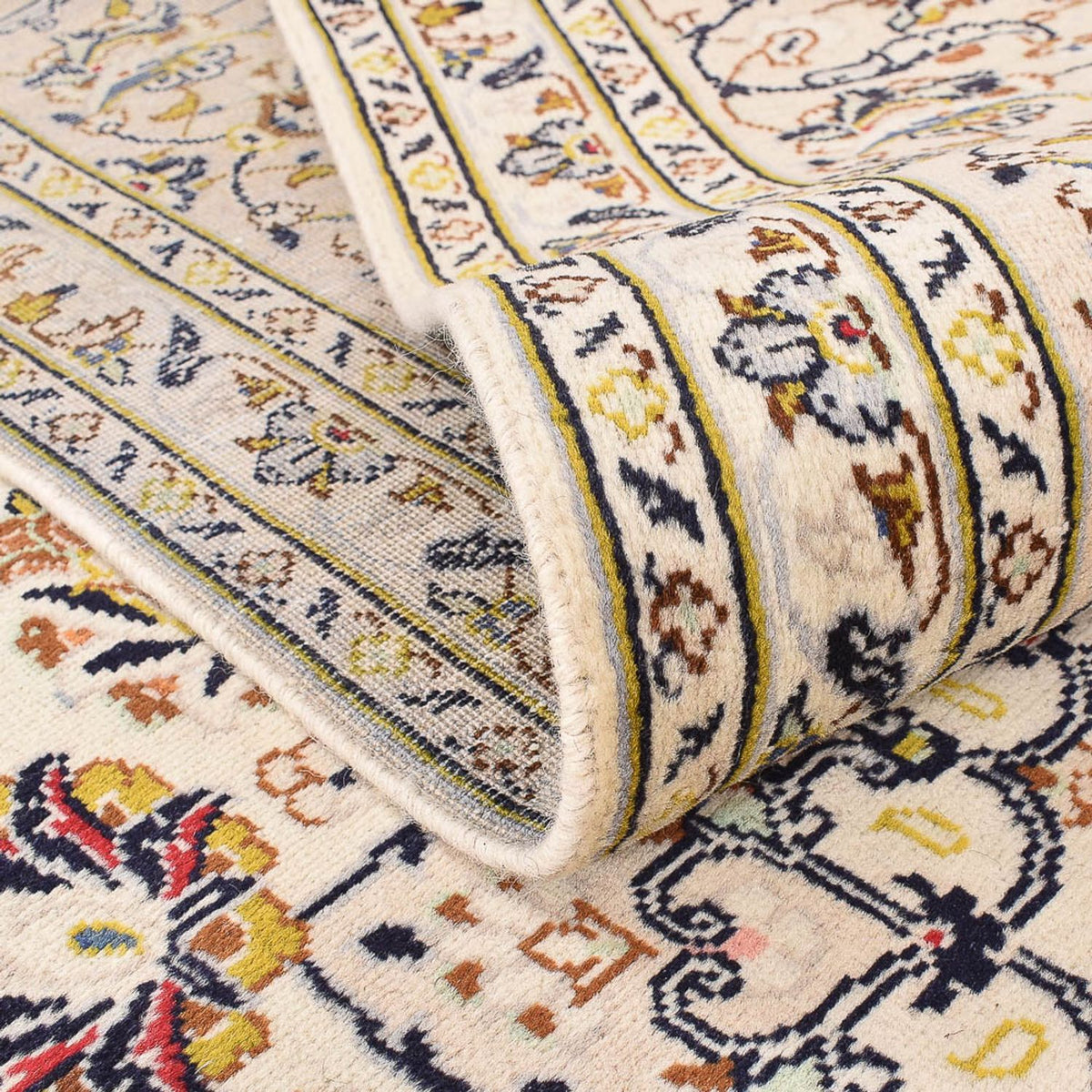 Perserteppich - Keshan - 342 x 245 cm - hellbeige