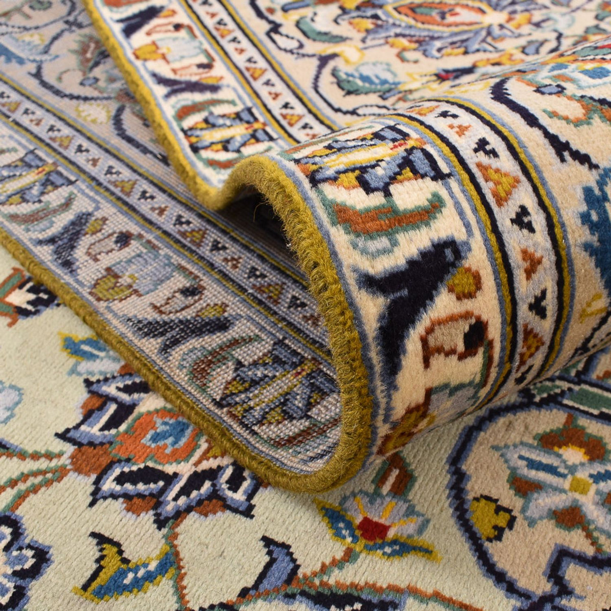Perserteppich - Keshan - 350 x 249 cm - dunkelbeige