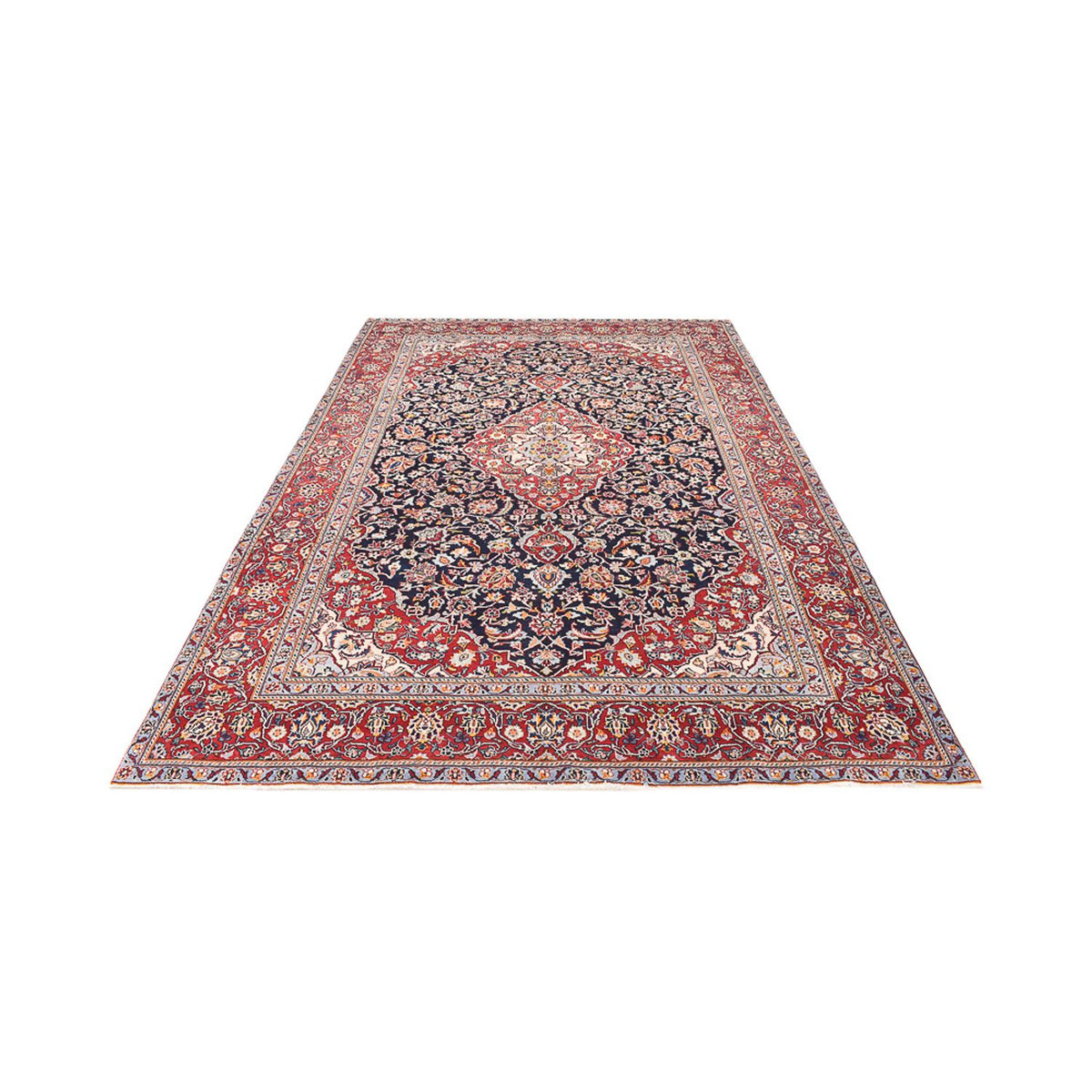Perserteppich - Keshan - 330 x 217 cm - dunkelblau
