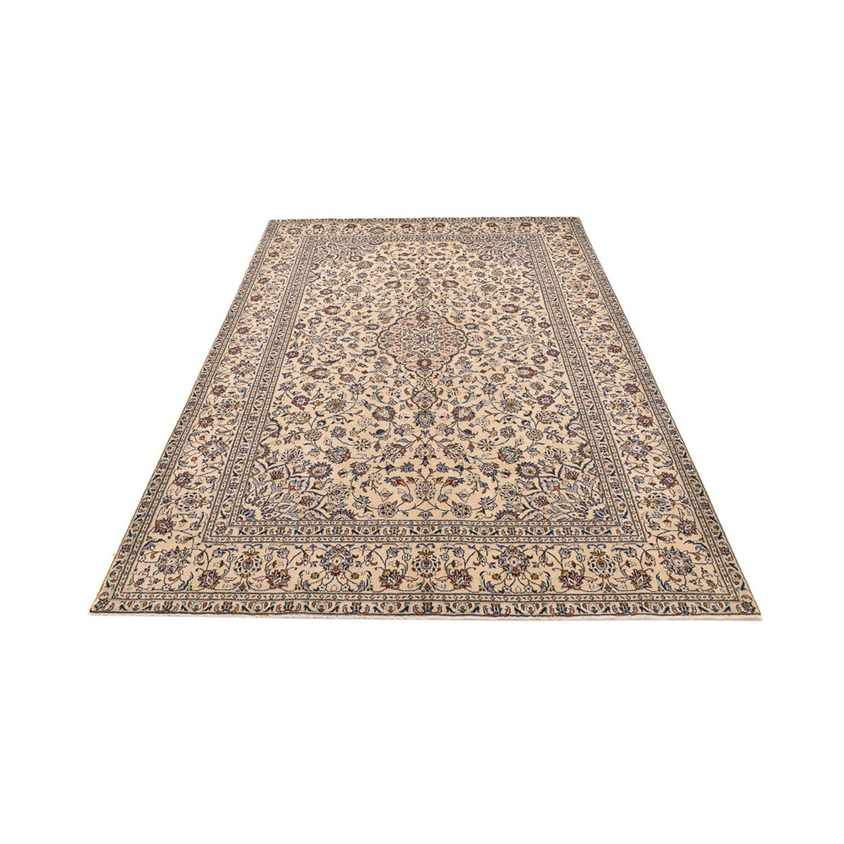 Perserteppich - Keshan - 295 x 196 cm - hellbeige