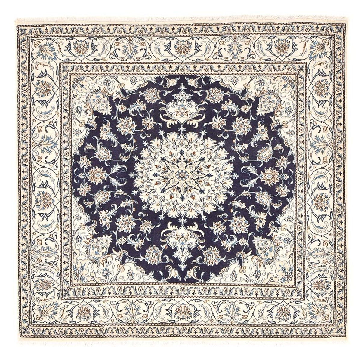 Perserteppich - Nain quadratisch - 208 x 200 cm - dunkelblau