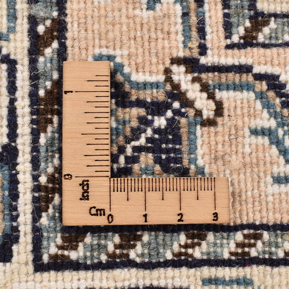 Perserteppich - Nain - 198 x 147 cm - hellbeige