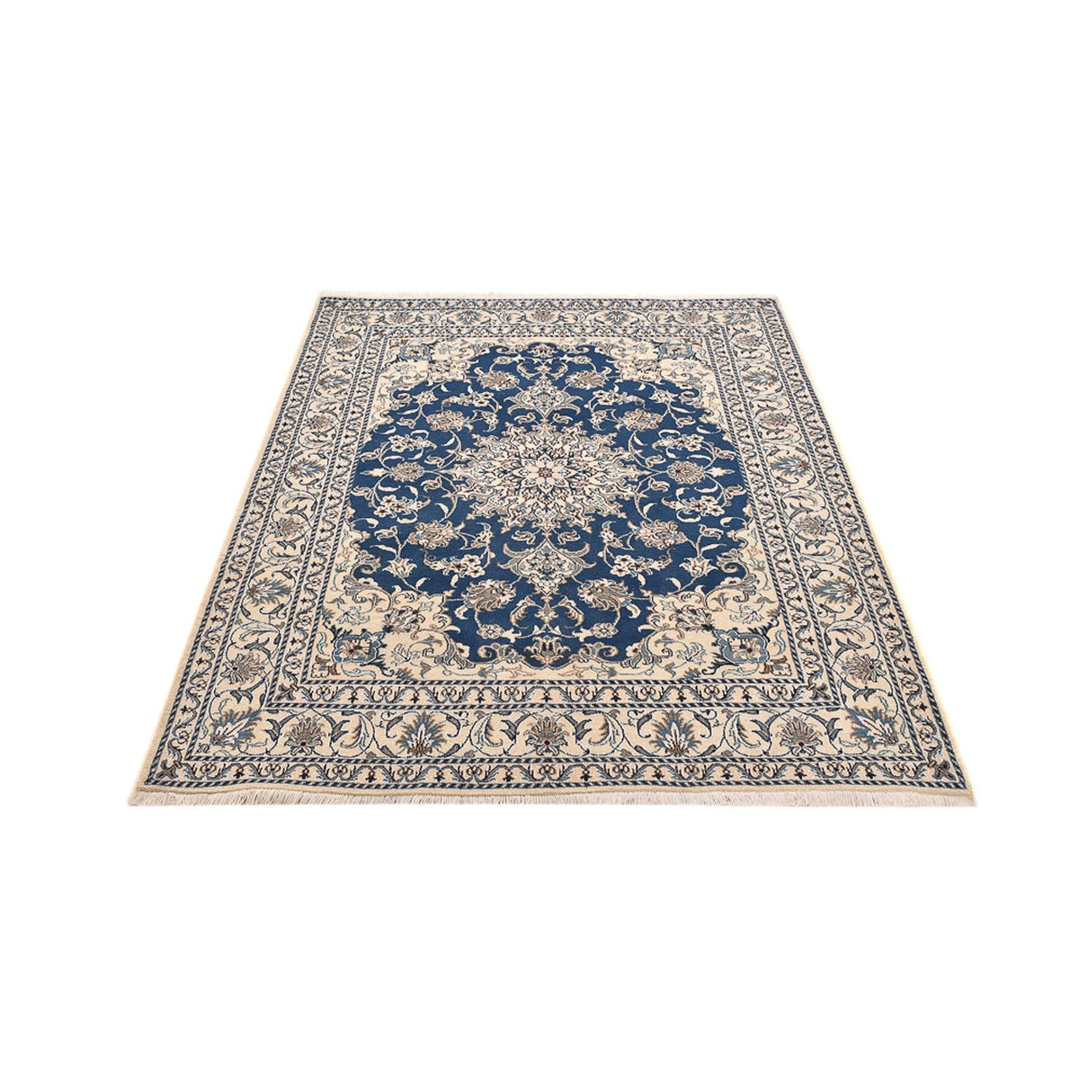 Perserteppich - Nain - 202 x 155 cm - dunkelblau