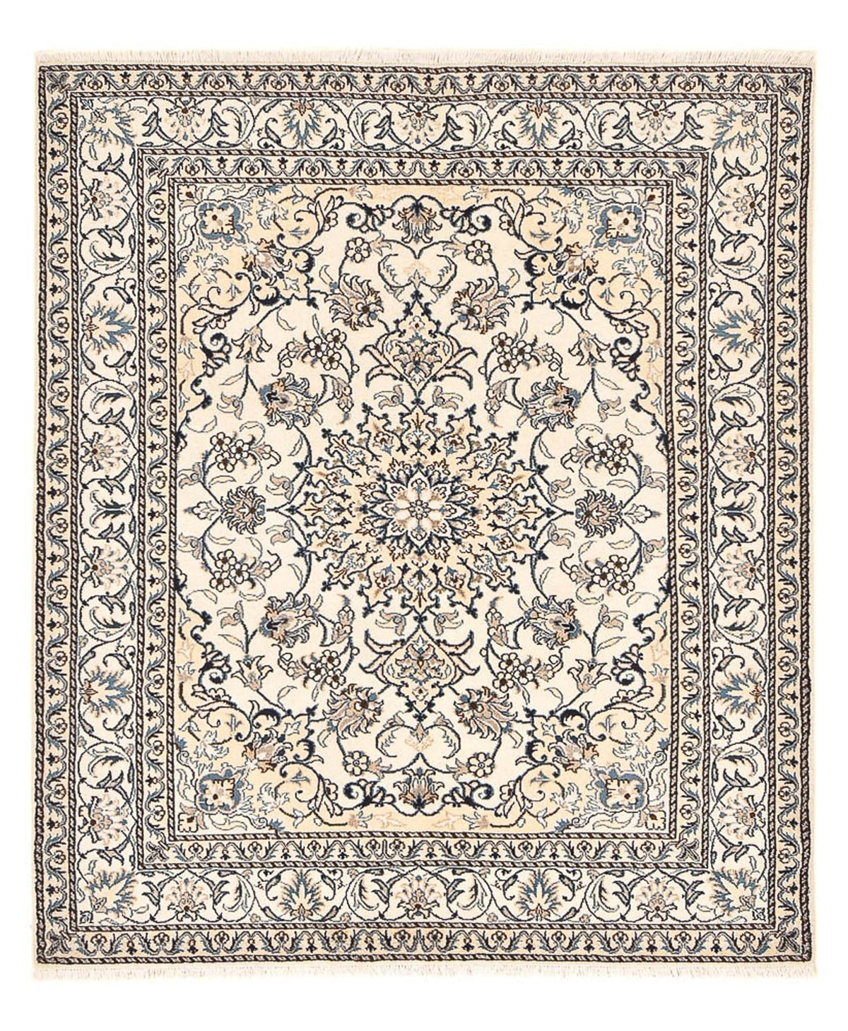 Perserteppich - Nain - 198 x 152 cm - hellbeige