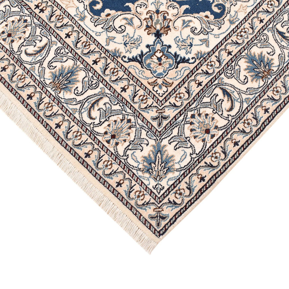 Perserteppich - Nain - 200 x 146 cm - hellblau