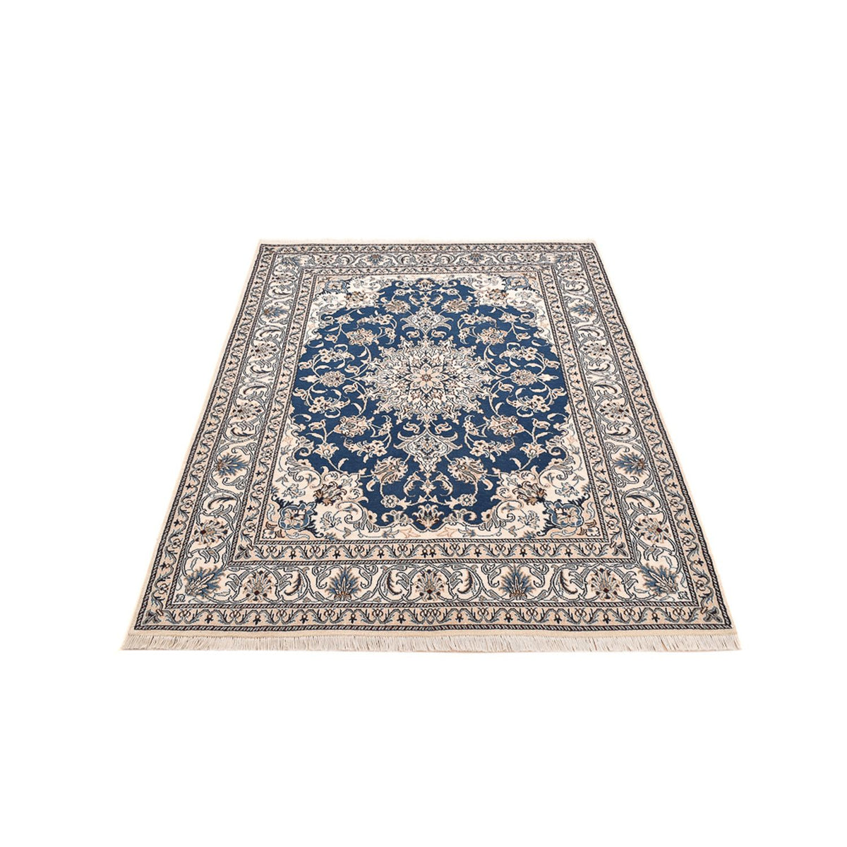 Perserteppich - Nain - 200 x 146 cm - hellblau