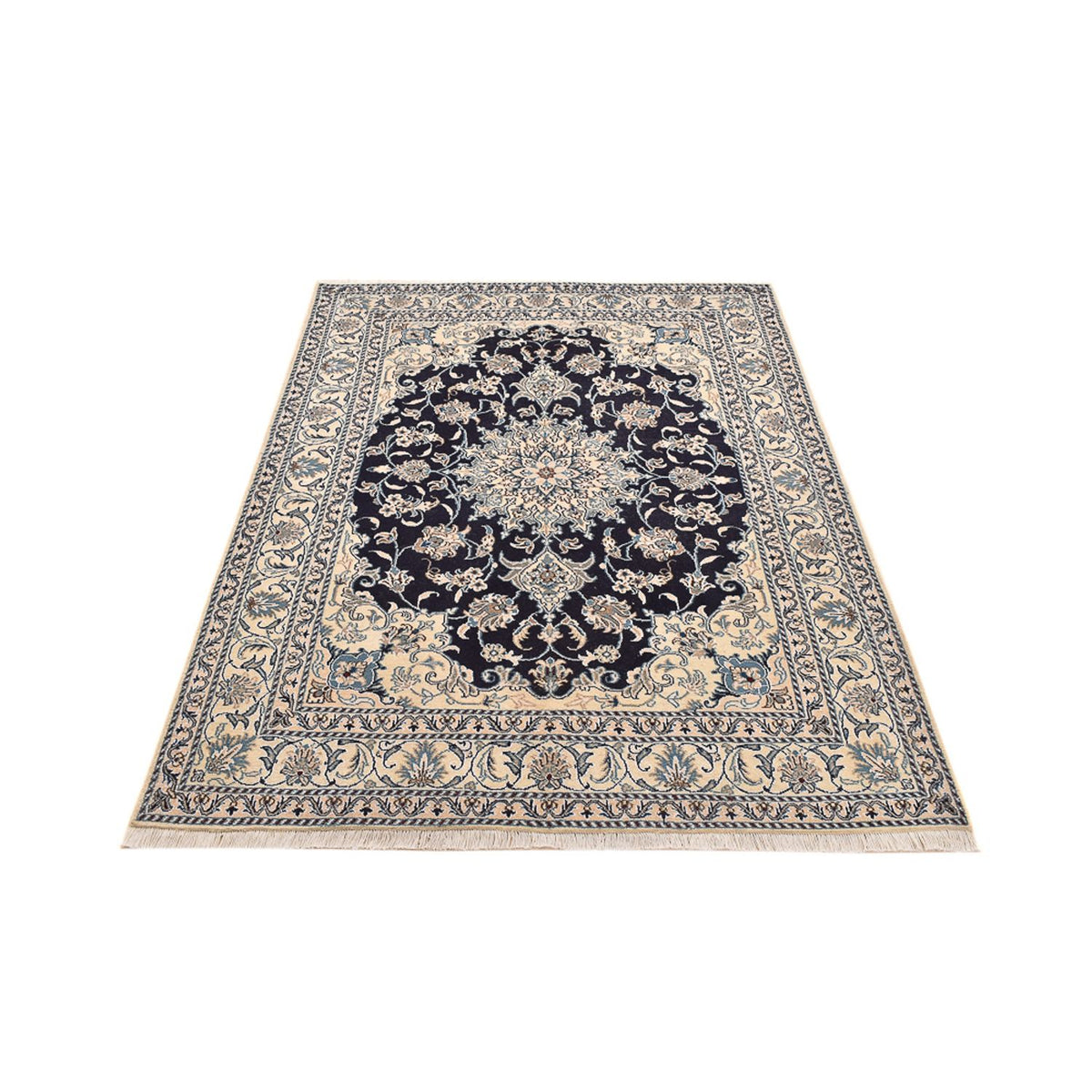 Perserteppich - Nain - 203 x 150 cm - dunkelblau