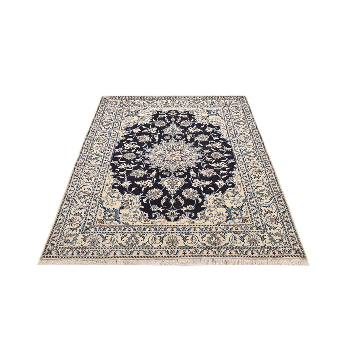 Perserteppich - Nain - 203 x 150 cm - dunkelblau