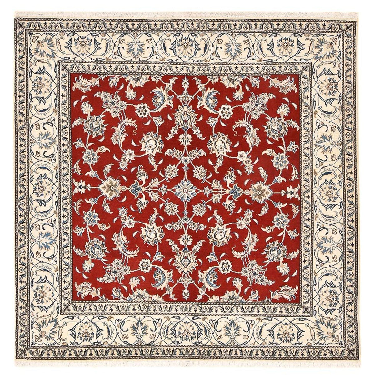 Perserteppich - Nain quadratisch - 203 x 193 cm - rot