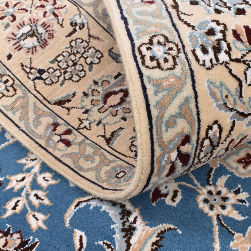 Perserteppich - Nain - Royal - 201 x 149 cm - hellblau