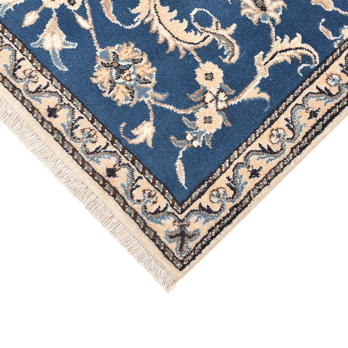 Perserteppich - Nain - 137 x 88 cm - blau