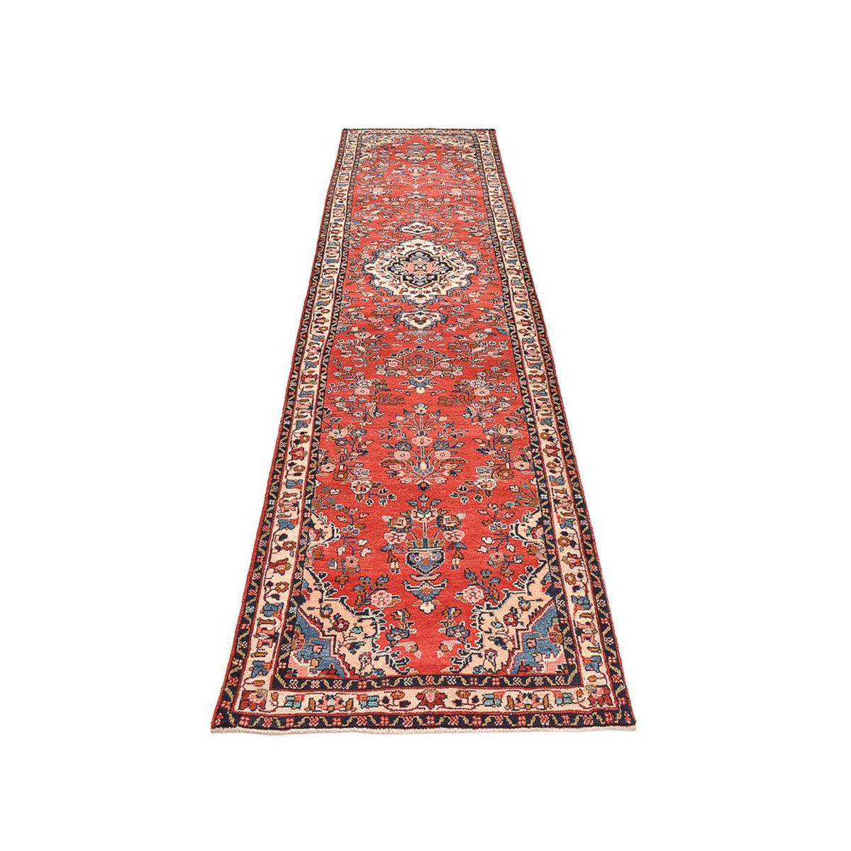 Läufer Perser - Nomadic - 408 x 90 cm - hellrot