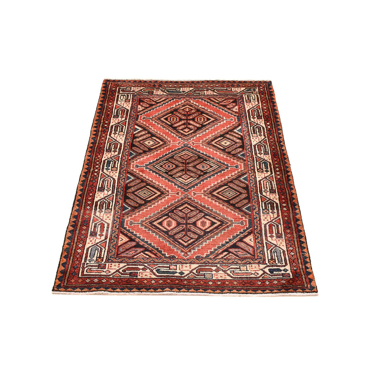Perserteppich - Nomadic - 140 x 97 cm - hellrot