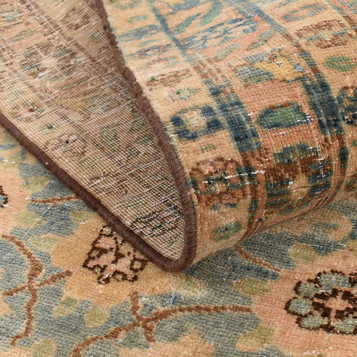 Vintage Teppich - 146 x 95 cm - caramel