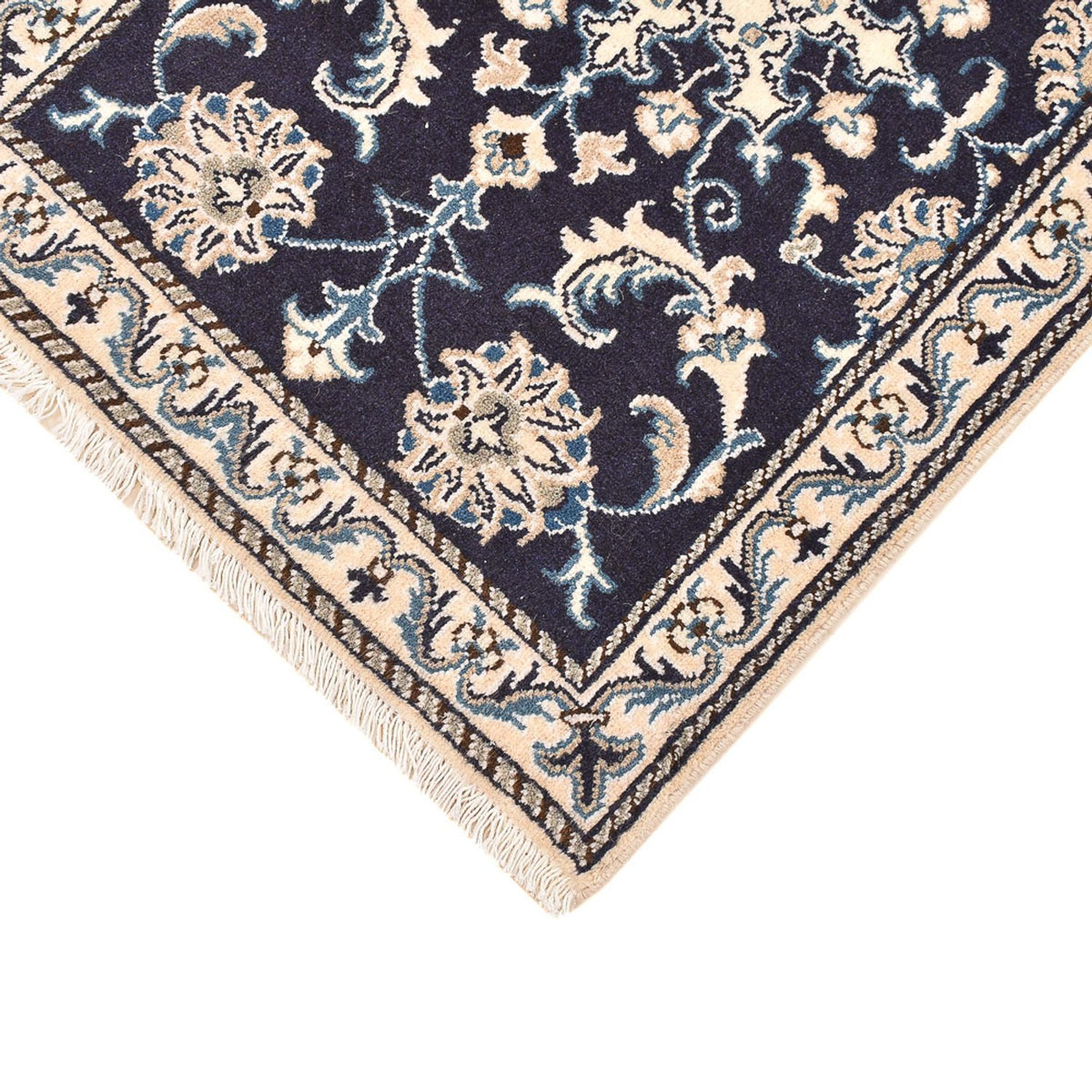 Perserteppich - Nain - 90 x 60 cm - dunkelblau