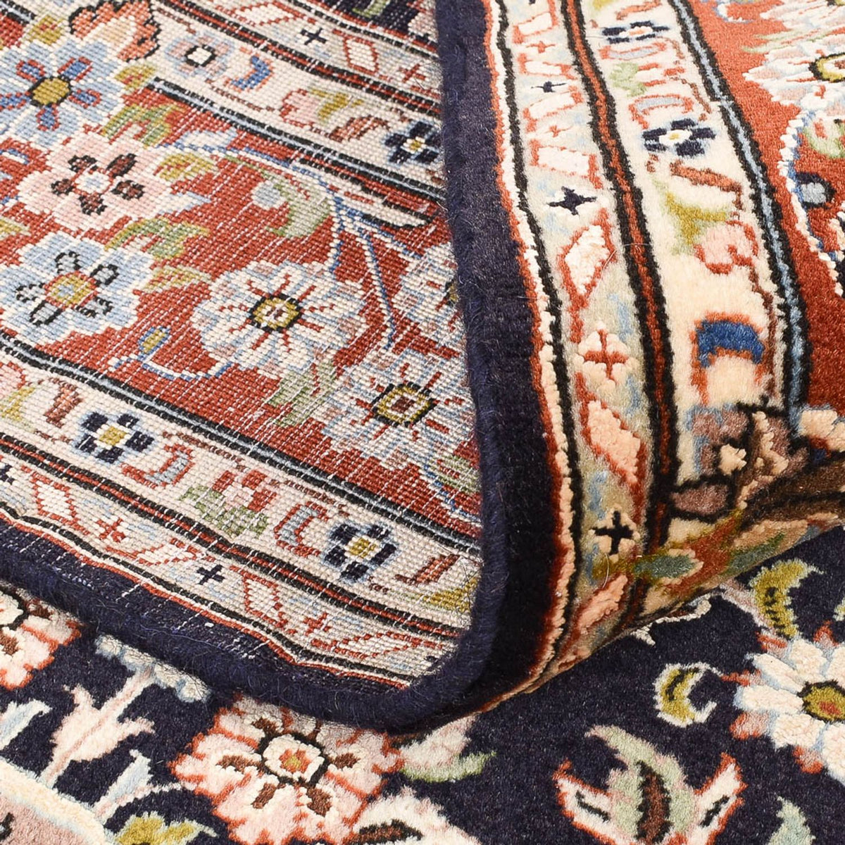 Perserteppich - Nain - 135 x 90 cm - dunkelblau