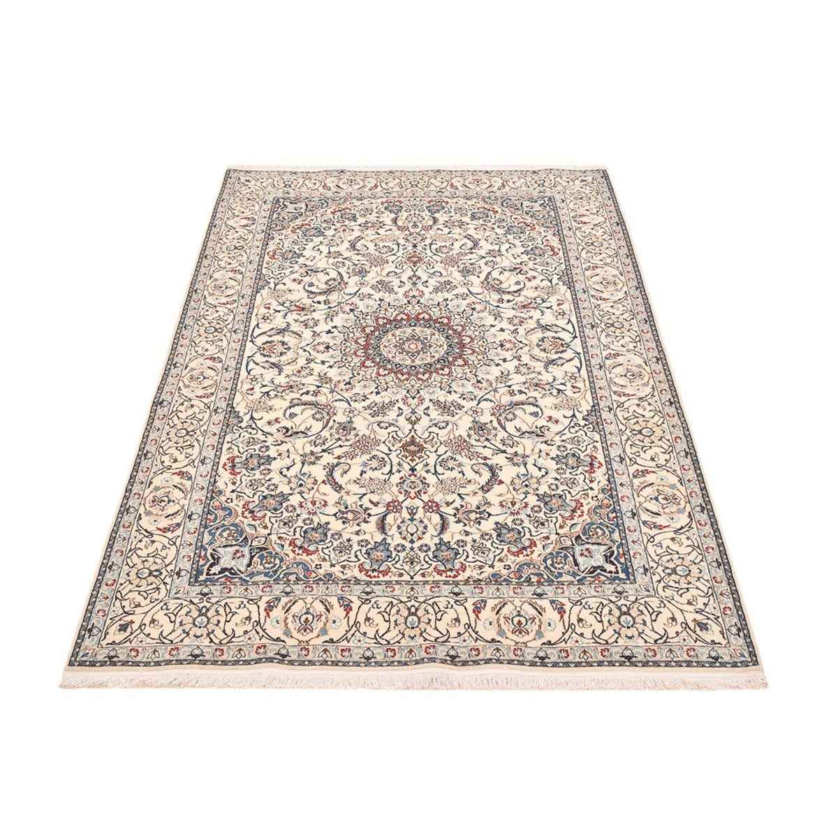 Perserteppich - Nain - Premium - 206 x 130 cm - beige
