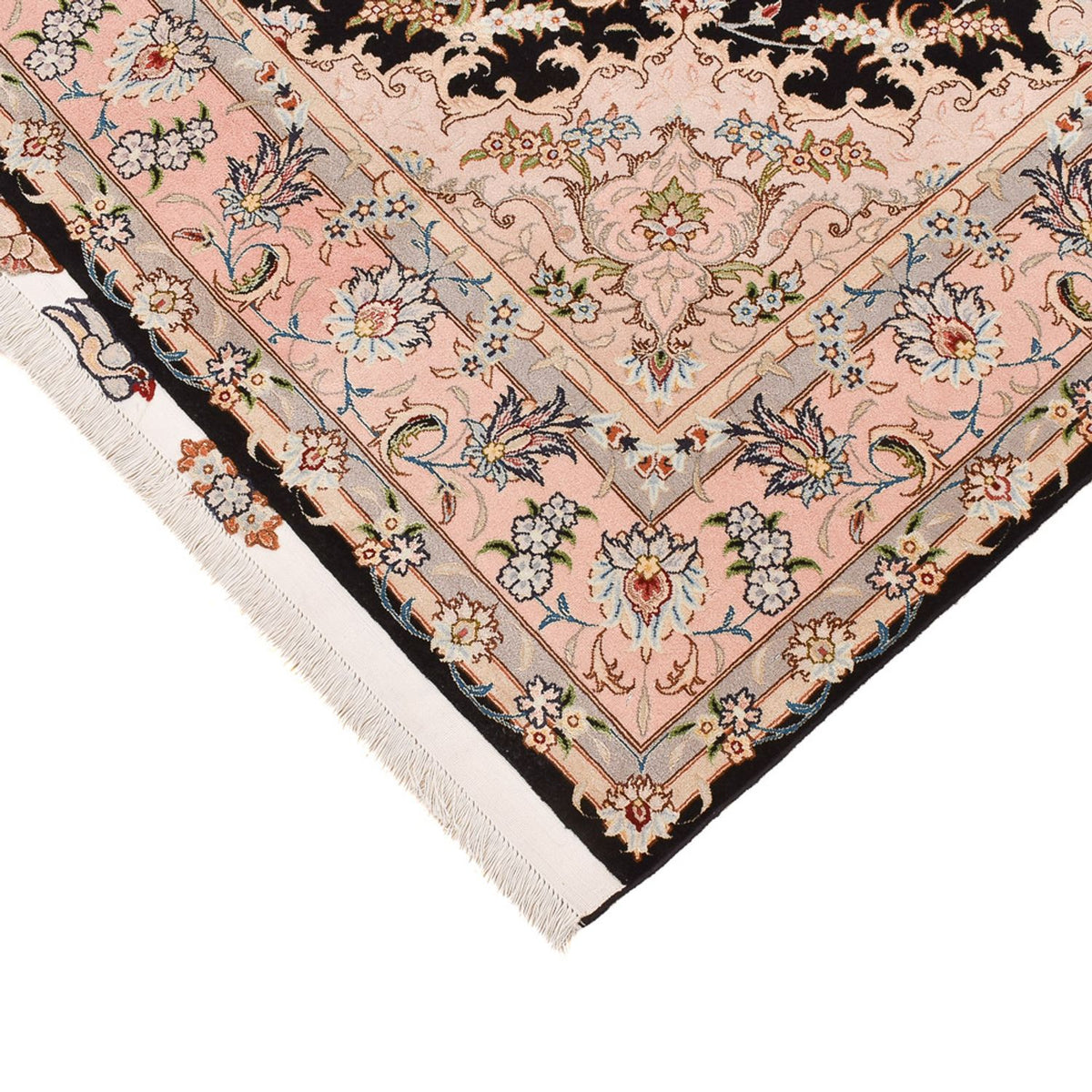 Perserteppich - Täbriz - Royal - 255 x 158 cm - dunkelblau