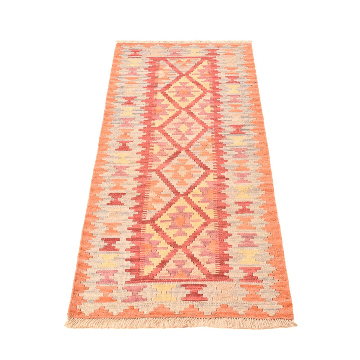 Läufer Kelim - Oriental - 194 x 65 cm - mehrfarbig