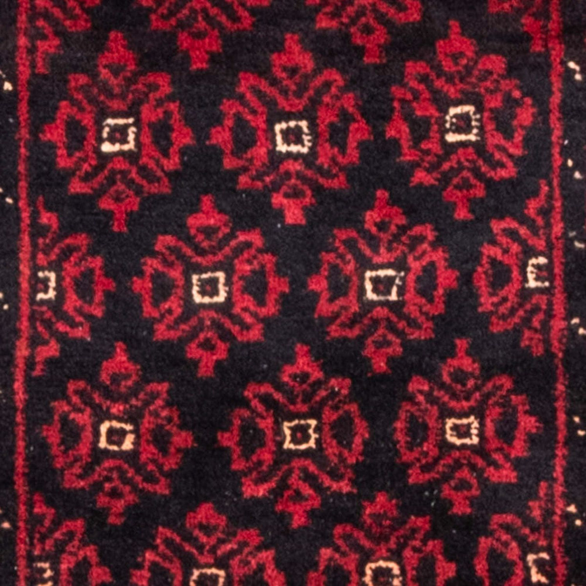 Belutsch Teppich 222 x 110 cm - dunkelrot