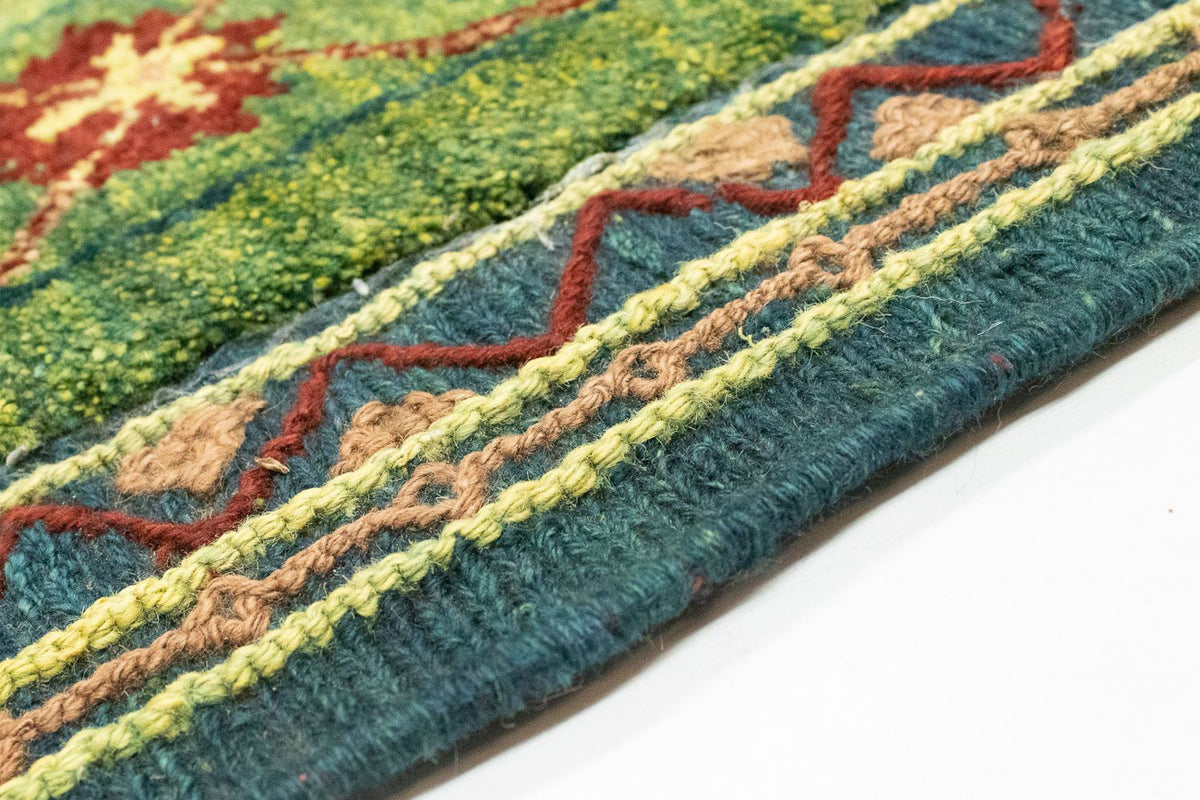 Kelim Teppich - Oriental 205 x 147 cm - grün