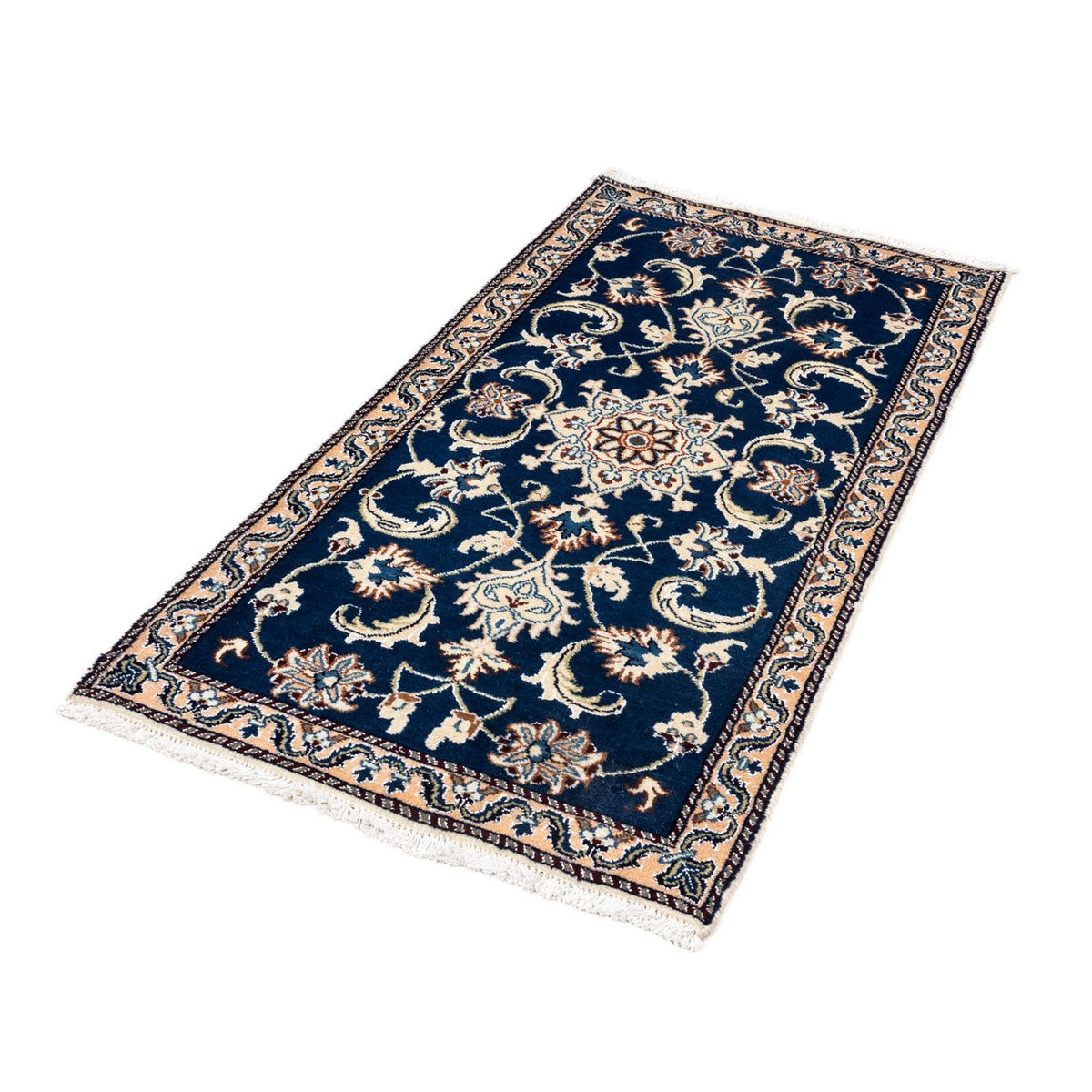 Perserteppich - Nain 134 x 68 cm - blau