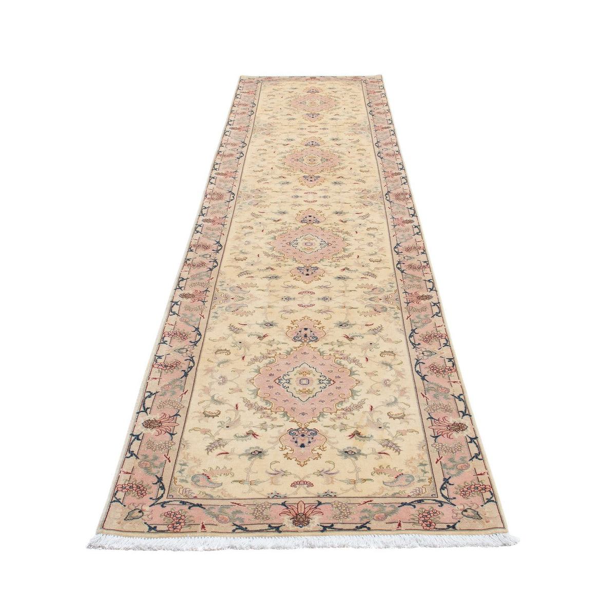 Perserteppich - Täbriz - Royal 397 x 86 cm Teppich Läufer