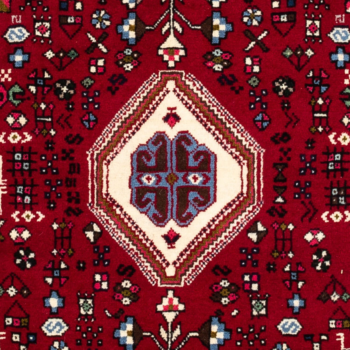 Perserteppich - Nomadic 150 x 98 cm - dunkelrot