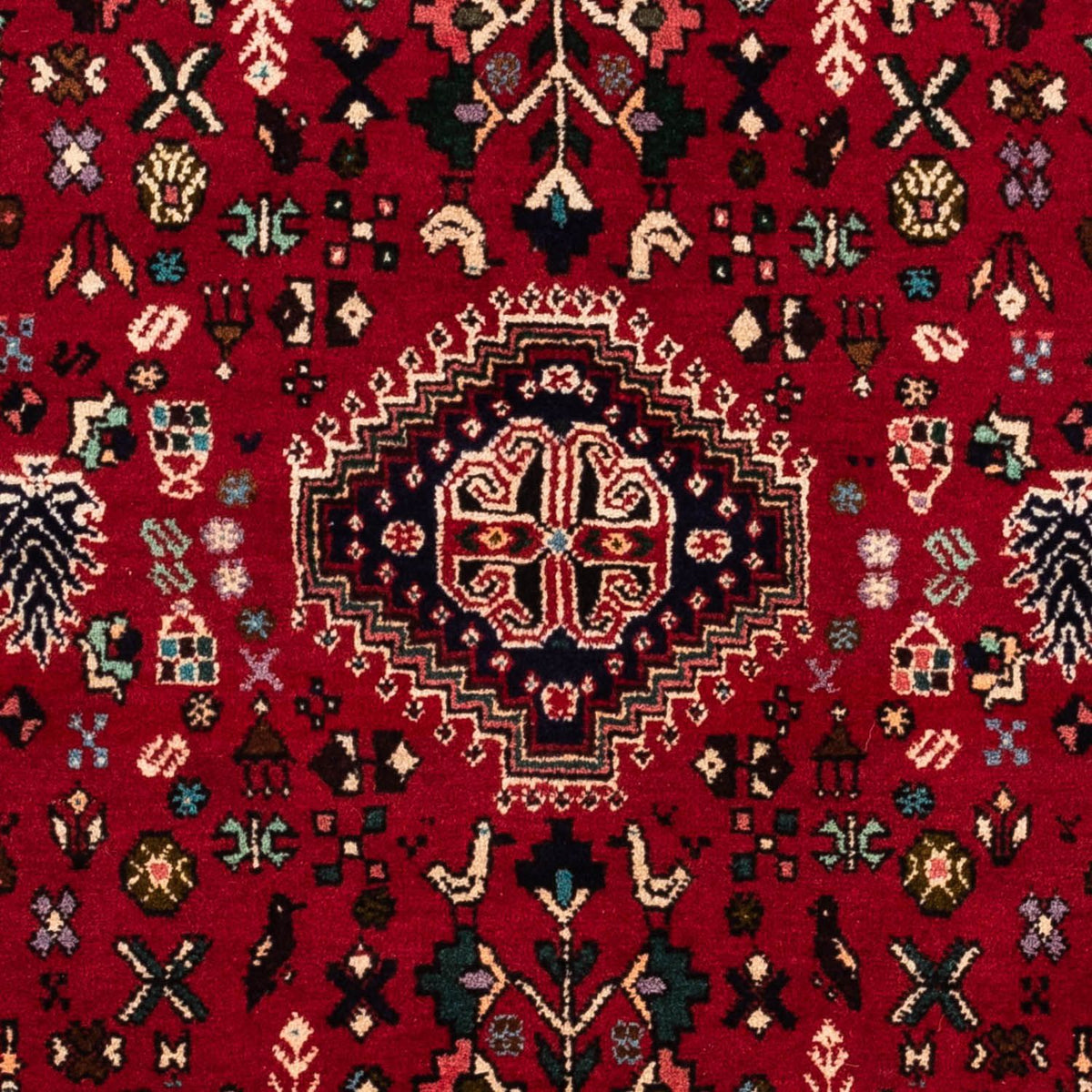 Perserteppich - Nomadic 148 x 108 cm - dunkelrot