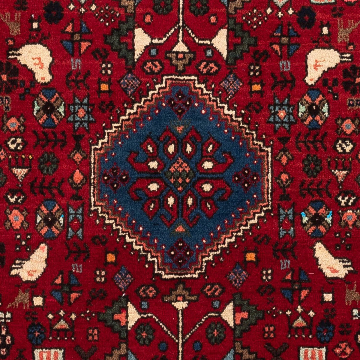 Perserteppich - Nomadic 145 x 100 cm - dunkelrot