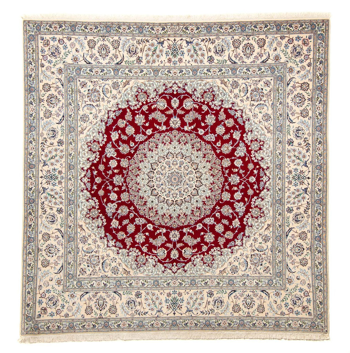 Perserteppich - Nain - Premium 205 x 202 cm Teppich Quadratisch