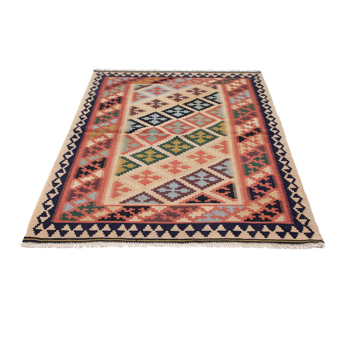 Kelim Teppich - Oriental 158 x 110 cm - mehrfarbig