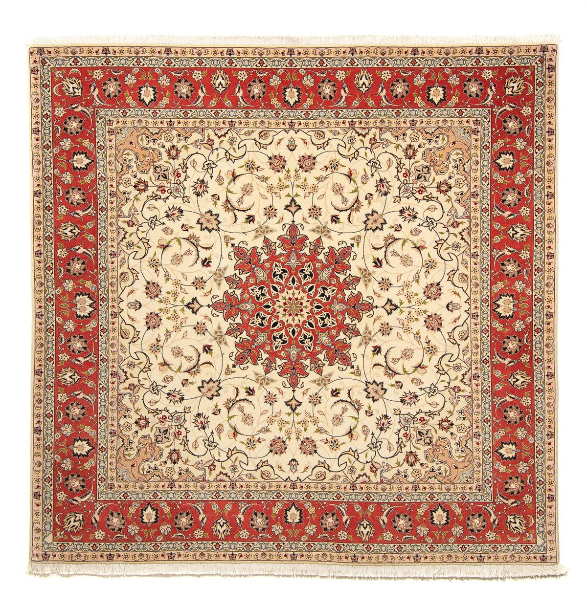 Perserteppich - Täbriz - Royal 209 x 208 cm Teppich Quadratisch