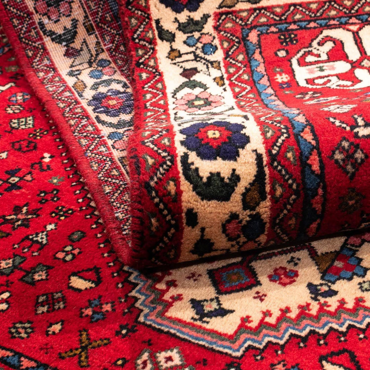 Perserteppich - Nomadic 157 x 105 cm - dunkelrot