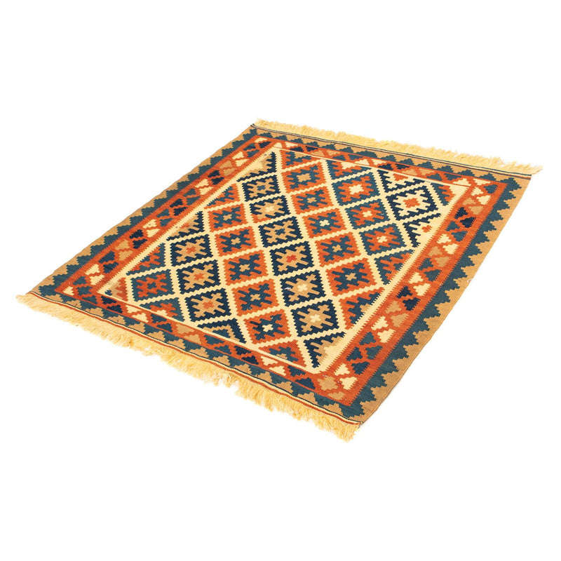 Kelim Teppich - Oriental 100 x 100 cm - beige