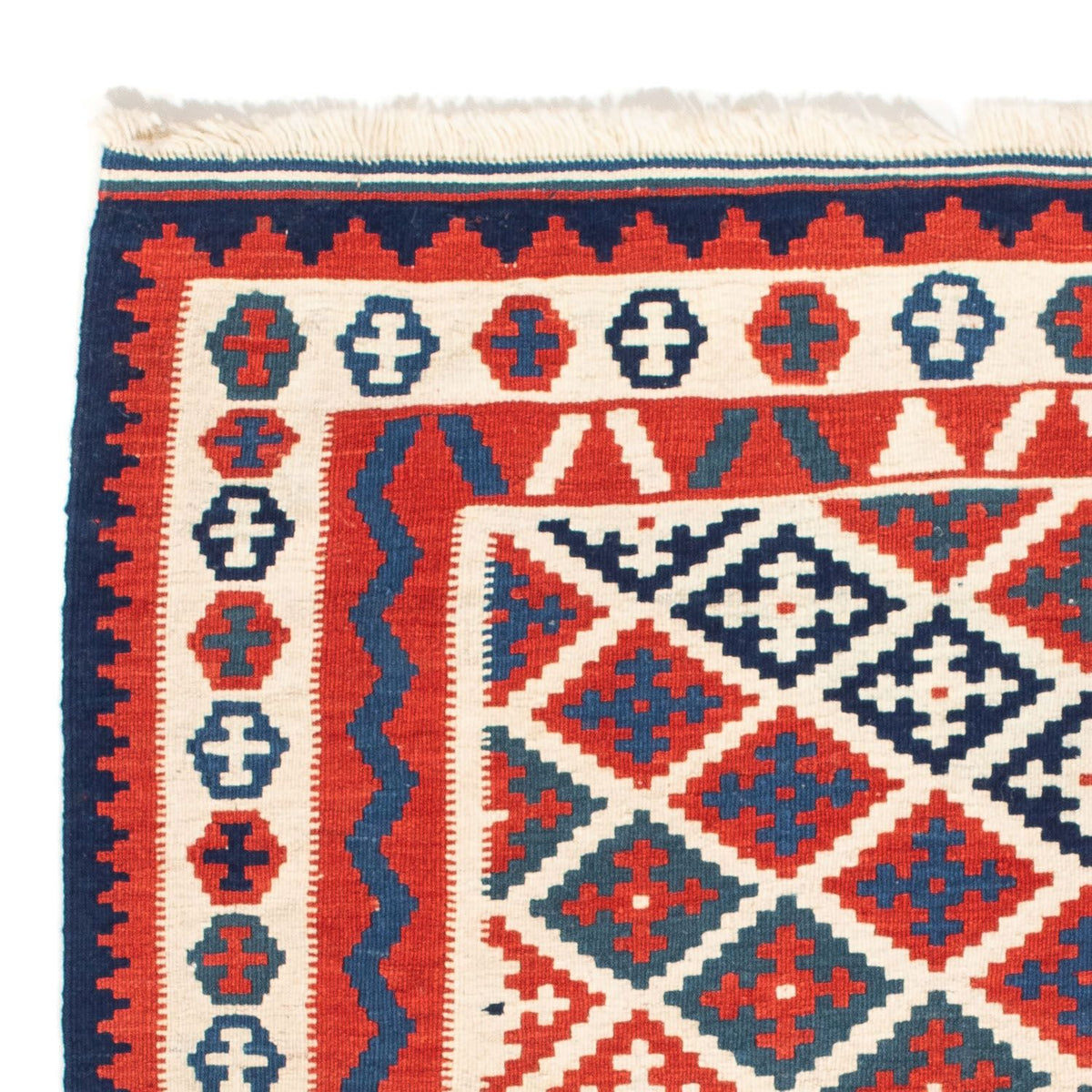 Kelim Teppich - Oriental 104 x 100 cm - mehrfarbig