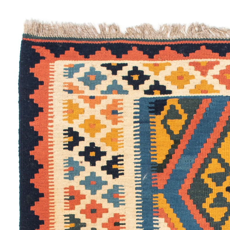 Kelim Teppich - Oriental 103 x 100 cm - blau