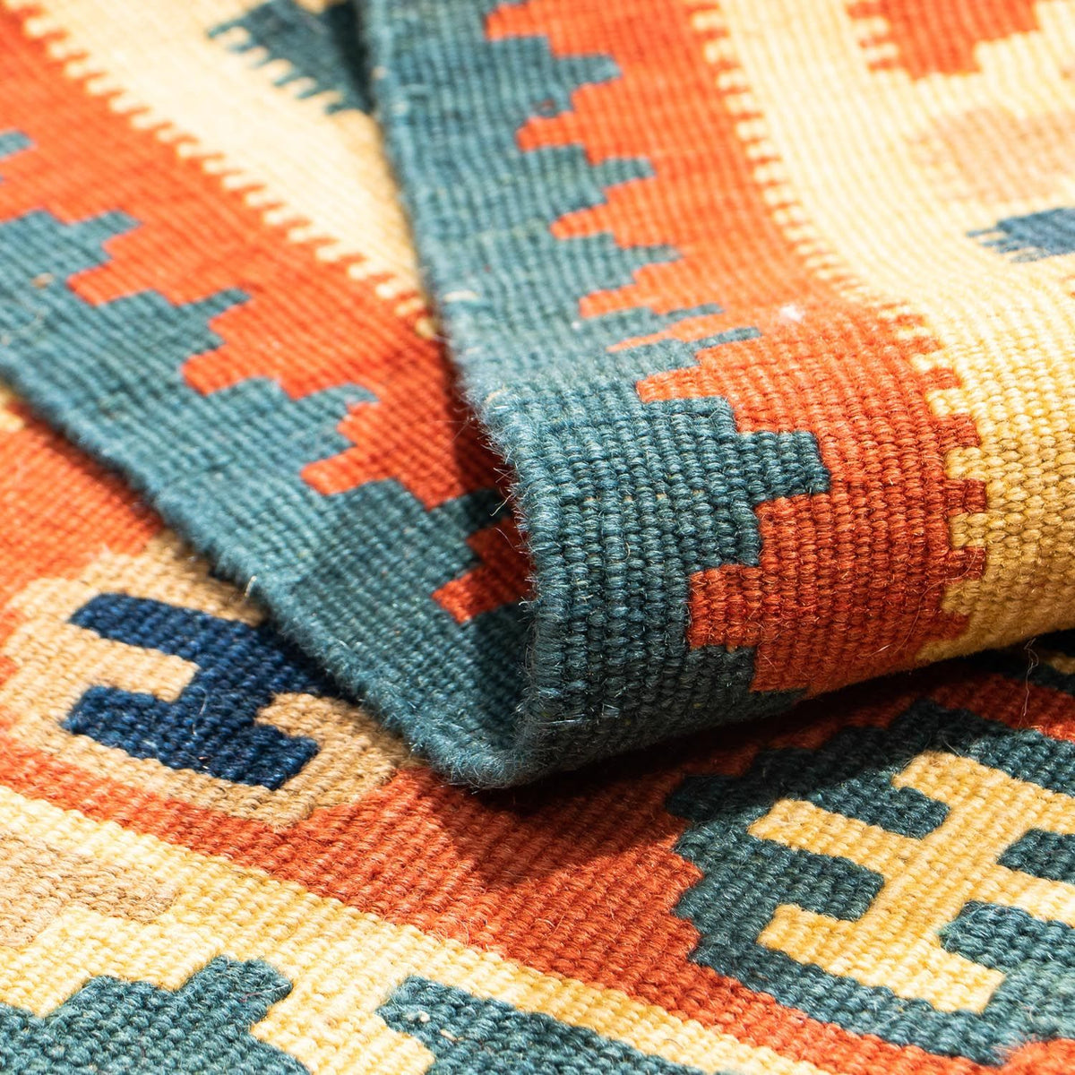 Kelim Teppich - Oriental 100 x 100 cm - mehrfarbig