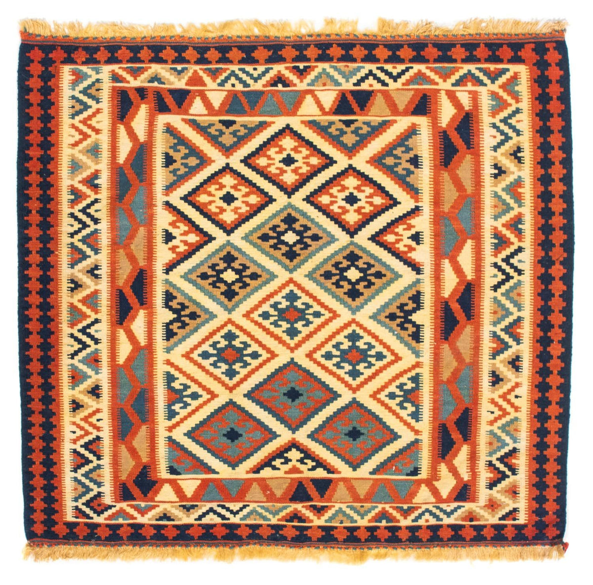 Kelim Teppich - Oriental 103 x 100 cm - beige