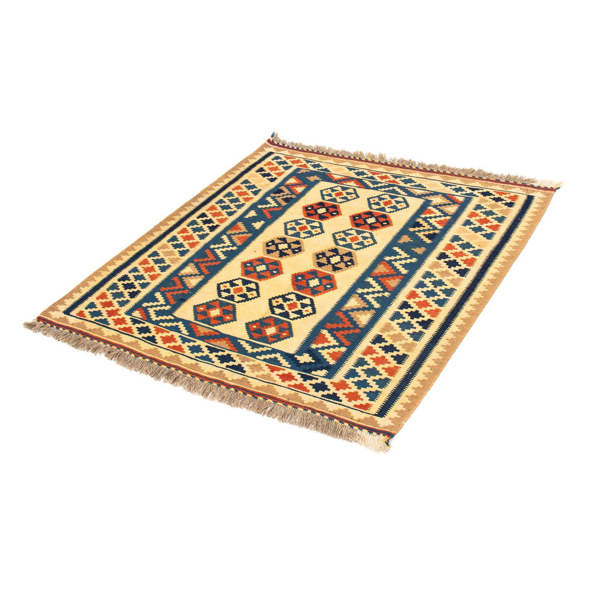 Kelim Teppich - Oriental 103 x 100 cm - beige