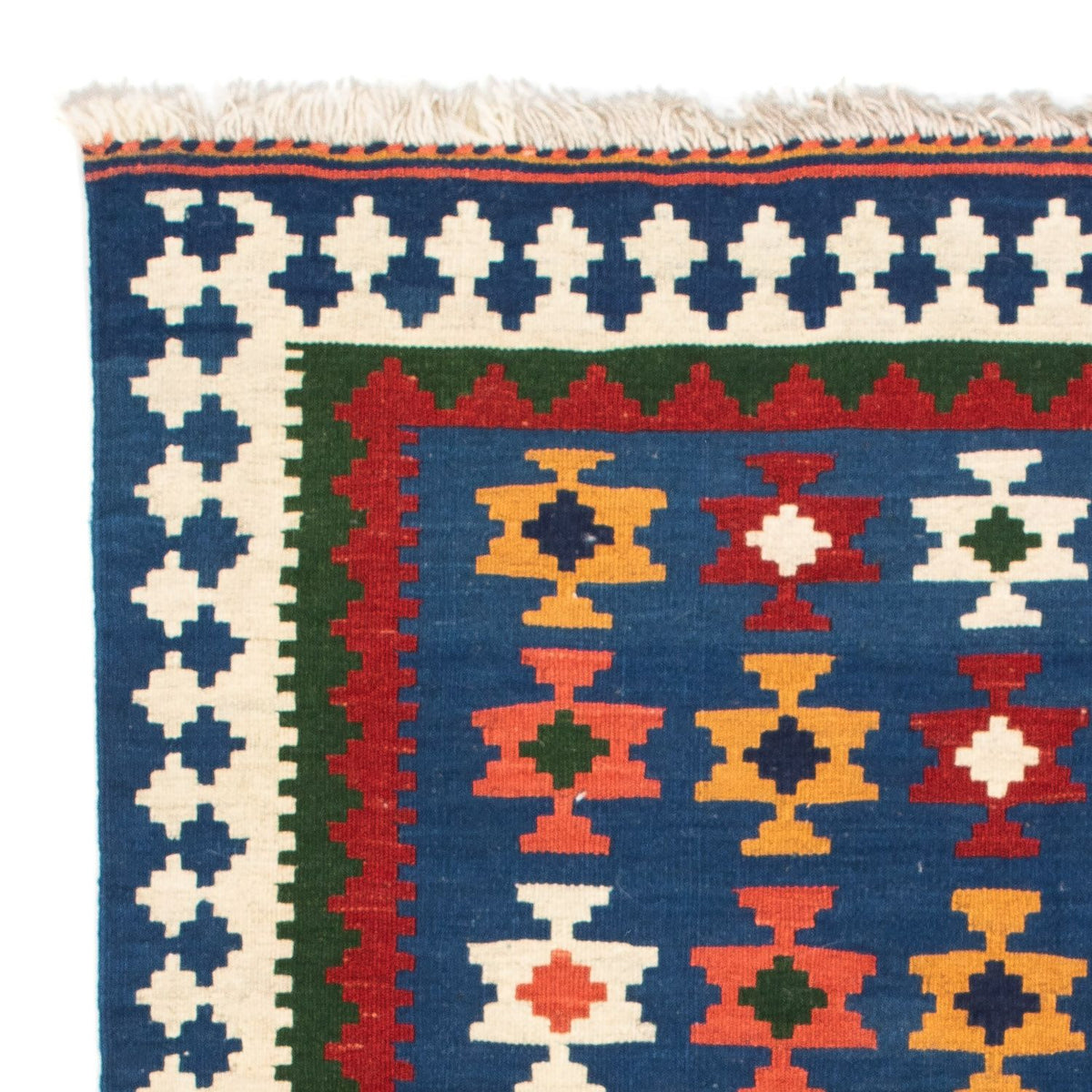 Kelim Teppich - Oriental 104 x 100 cm - dunkelblau