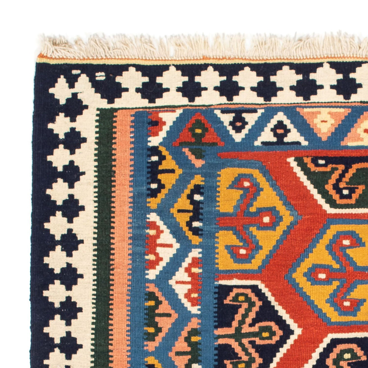 Kelim Teppich - Oriental 105 x 103 cm - rot