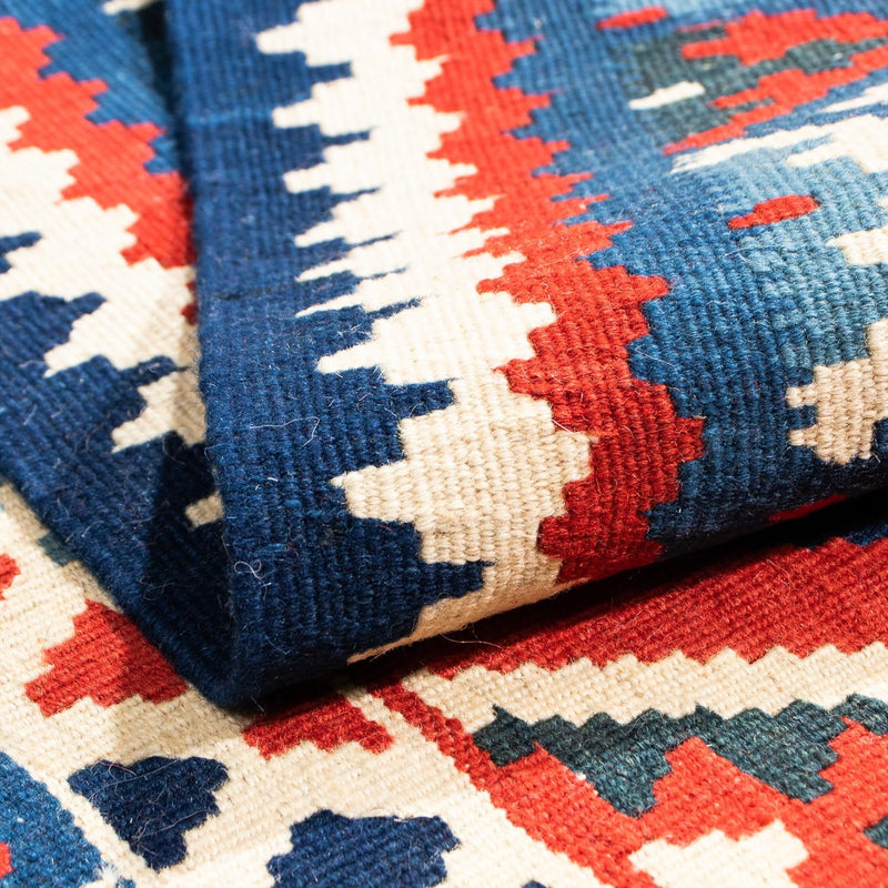 Kelim Teppich - Oriental 104 x 102 cm - dunkelrot