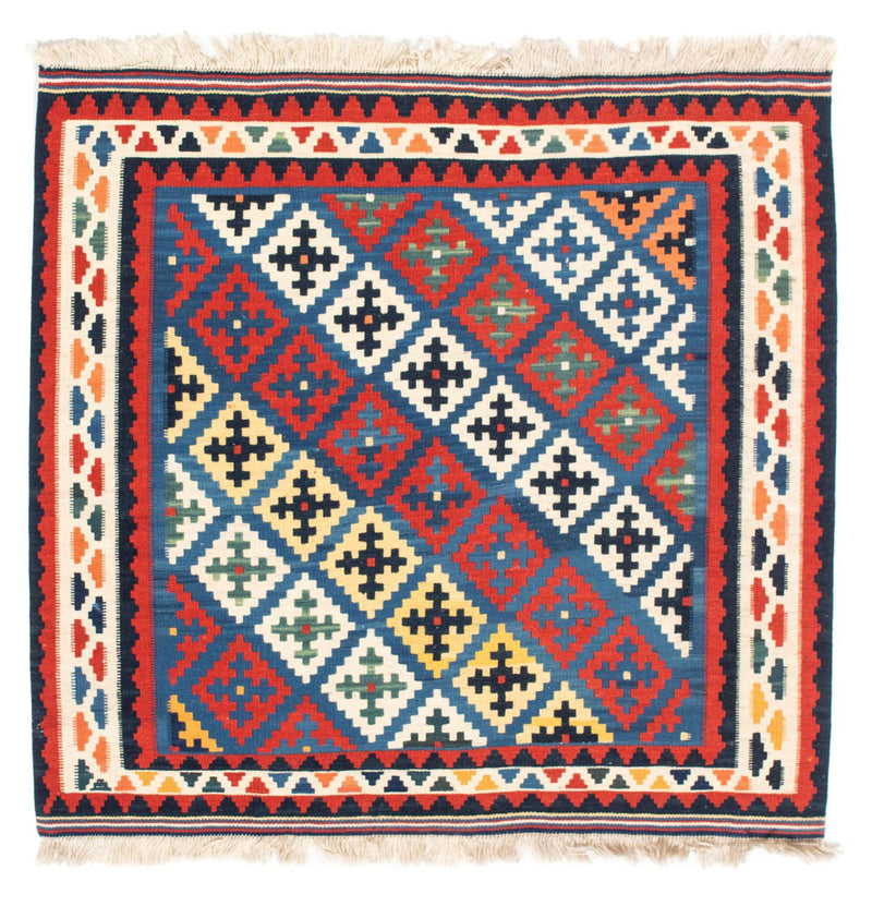 Kelim Teppich - Oriental 104 x 97 cm - blau