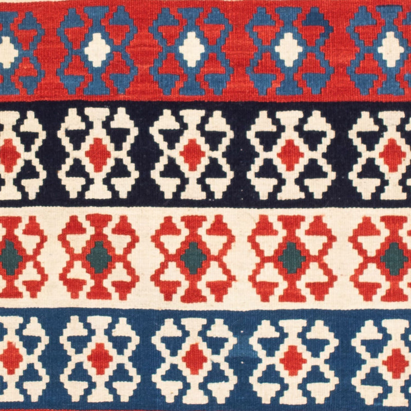 Kelim Teppich - Oriental 110 x 100 cm - blau